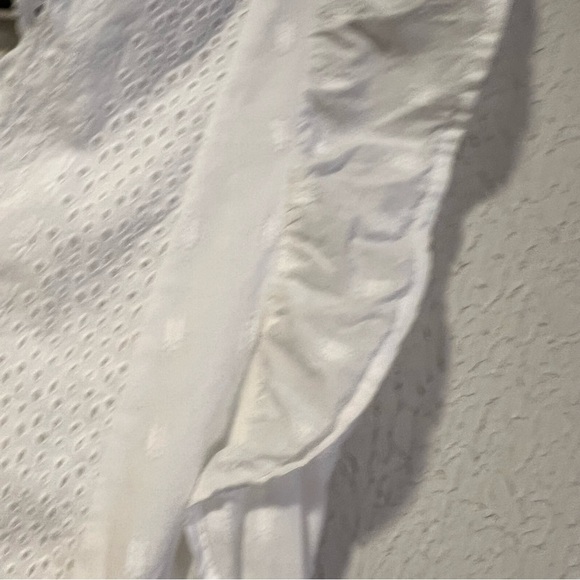 American Eagle Outfitters White Eyelet Cotton Romper size small - Picture 8 of 15